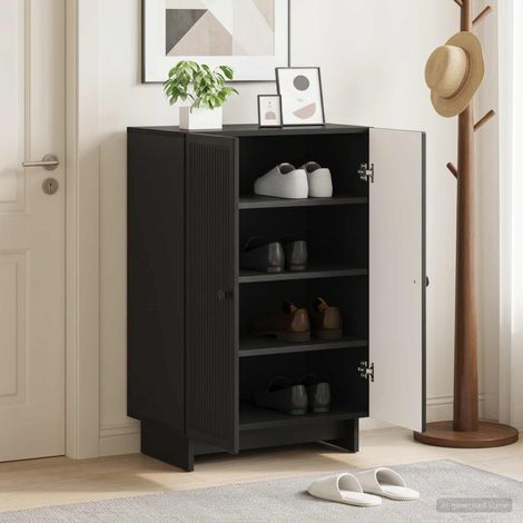 Cabinet à chaussures EDE 59,5 x 39,5 x 90 cm Bois d'ingénierie (1/5)