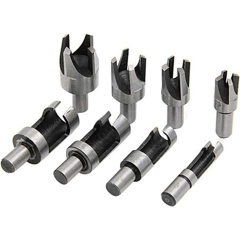 8pcs Cork Forets Wood Plug Outil De Coupe En Acier Au Carbone Griffe Cylindre Tenon Mèche Travail Du Bois, 6 Mm 10 Mm 13 Mm 16 Mm-Fei Yu (1/5)