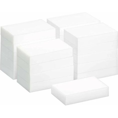 Lot de 20 Éponges, Mousse de mélamine, Sans produits chimiques, Multi-usages, Nettoyage voiture et maison (1/5)