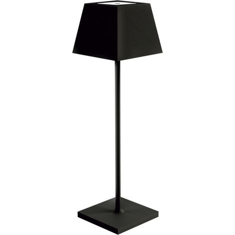 Lámpara portátil LITTA cuadrado microUSB LED SMD 2,20 W 150 lm 3000 K CRI80 IP54 regulable táctil 45° Negro (1/5)