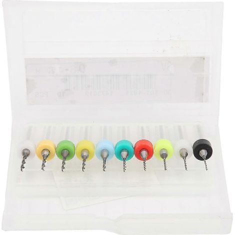 10 mini forets hélicoïdaux en acier tungstène pour la réparation et la gravure de circuits imprimés, diamètre 0,6 à 1,5 mm (1/5)