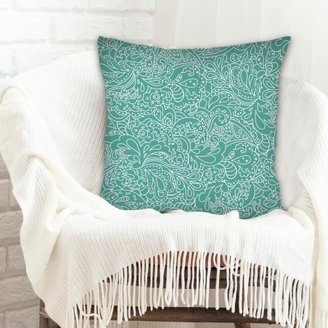 Housse de coussin 45x45 cm en polyester élégant pour canapé ou lit décoration de la saint-valentin (1/5)