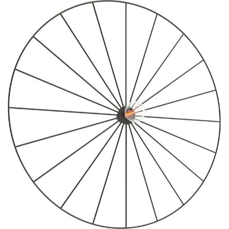 Applique murale plafonnier salon lumière rétro roue couloir lumière noir D 60 cm (1/5)