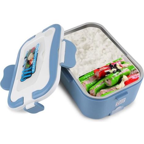 Boîte à Déjeuner Électrique Multifonction Chauffante 1.5L Portable Pour Voiture 12V Bleu--1buycart (1/4)