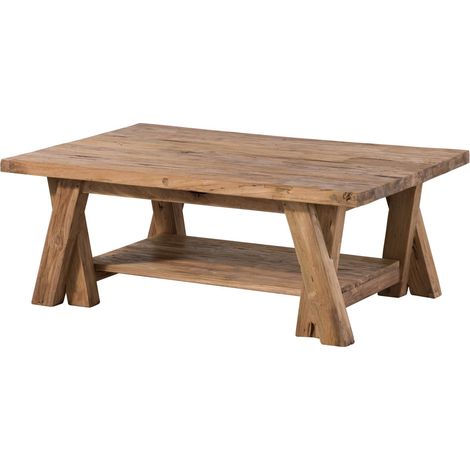 BASSANO Couchtisch 160 120x80x45 rec. Teak naturMassivmoebel24 (1/3)