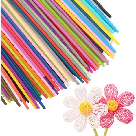 Lot de 320 filaments pour stylo 3D 32 couleurs pour 3 Doodlers Start Pen 2,5 mm, 15 cm de long, filament PCL pour 3Doodler Start Recharge 2,5 mm de diamètre (1/5)