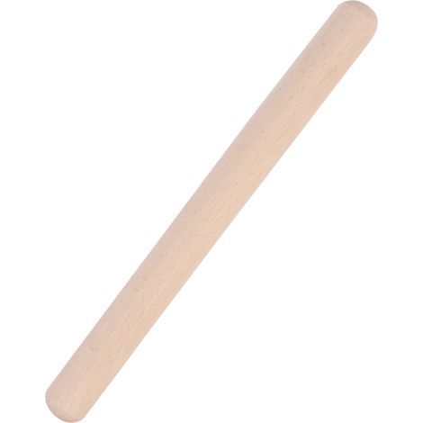 Rouleau à Pâtisserie en Bois Massif, Outil de Cuisson Domestique pour Ustensiles de Cuisine (39cm). (1/5)