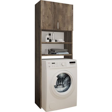 Estantería para baño Dover 114, Fresno oscuro