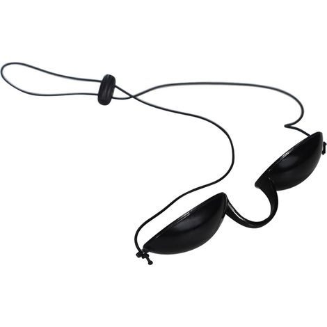 Cache-œil de Sécurité Œil UV en TPU Noir, Longueur Ajustable, Protection Contre Lumière Bleue pour Usage Cosmétique et Soins Esthétiques (1/5)