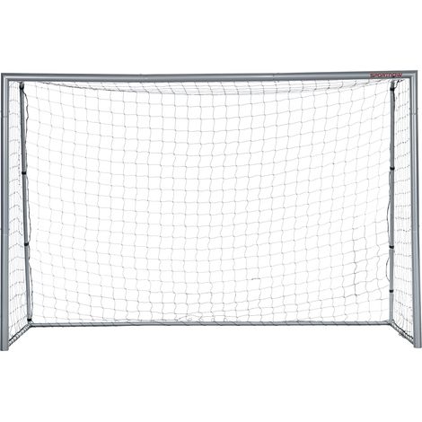 Porta da Calcio con Viti e Picchetti inclusi 300x120x200 cm in PE e Metallo Grigio (1/5)