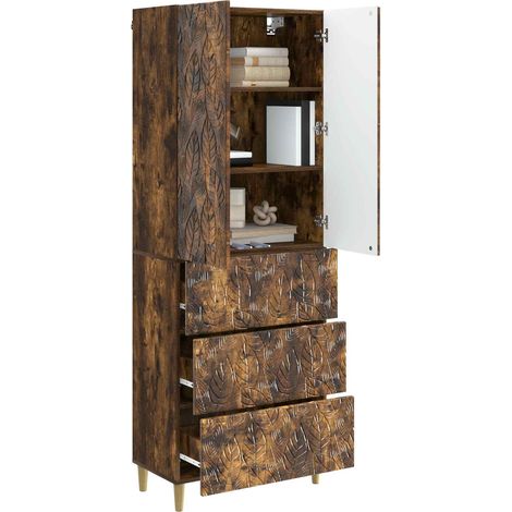 Set di armadi 2 pz Rovere Fumo 66 x 34,5 x 90 cm DAS942647 (1/5)