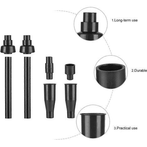 Ensemble de 8 buses de fontaine pour arrosage de jardin, système de pulvérisation d'eau noir conçu pour les pompes à eau (1/3)