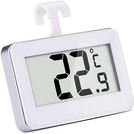 Thermomètre numérique pour réfrigérateur/congélateur et moniteur de température intérieure, blanc (1/3)
