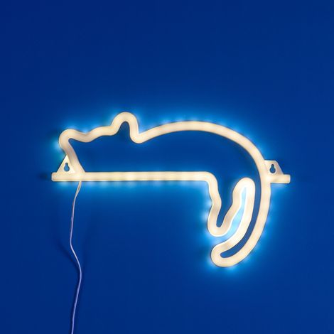 Lampe - HOME DECO FACTORY - LED - Effet Néon - Jaune (1/3)
