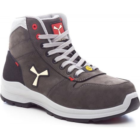 PAYPER Payper Sicherheitsstiefel Get Force mid 1445-0414-S1000 S3 ESD SRC DGUV Gr. 47 rauchgrau/weiß