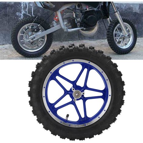 Roue arrière pour mini-moto de 2,5 à 10 pouces (livrée sans air) B (bleue) (surpoids) (1/5)