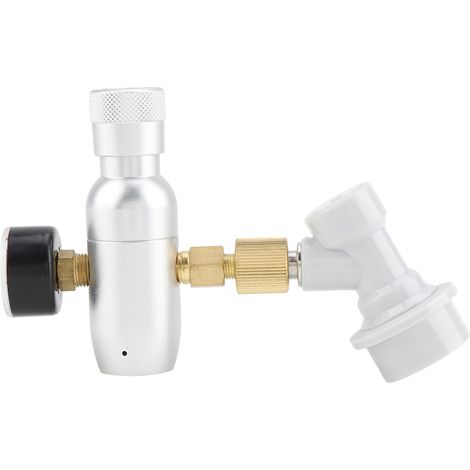 Kit régulateur CO2 16g avec détendeur 0-150 PSI, chargeur gaz à déconnexion rapide pour tirage bière pression, équipement kegerator maison. (1/5)