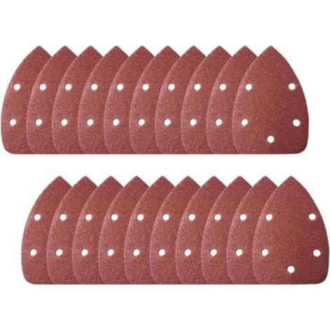 20 Pièces Disques Abrasifs Triangulaires 140x90mm Grain 40 (1/5)