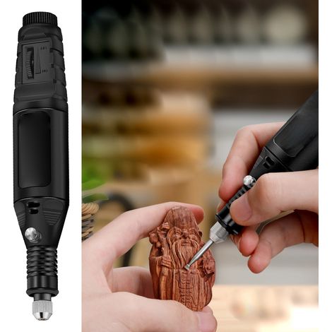 Perceuse électrique multifonction 12V 13W pour gravure, polissage et découpe - Outil de précision ABS