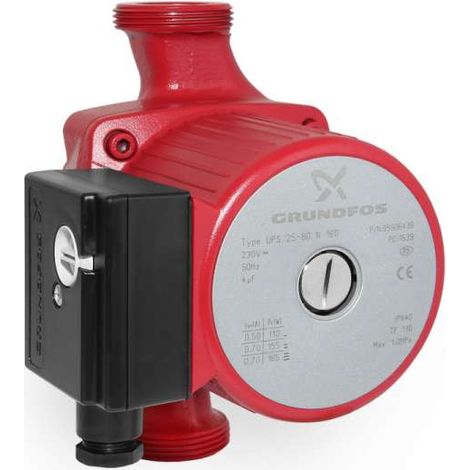 Grundfos UPS 25-80 N 180 mm 95906439 Zirkulationspumpe Edelstahl Umwälzpumpe