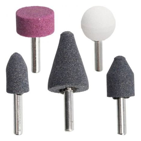 Set di 5 pietre abrasive per levigatura lucidatura sbavatura per metallo vetro