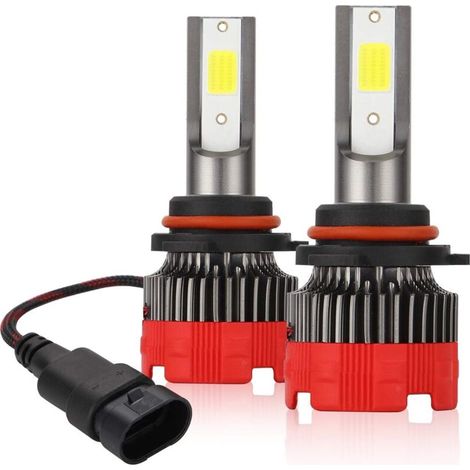 Lámparas LED HB4 9006 6000K 8000lm 360° Rotación Ultra Brillantes 2 Unid. Bi-Xenón Todo en Uno (1/4)