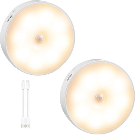 pièces détecteur de mouvement LED veilleuse USB capteur lumière intérieure lampe marche/arrêt automatique veille (1/4)