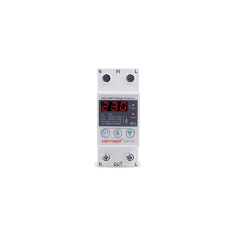 Régulateur De Tension 230v,Relais De Protection De Tension,230 V Sous Protection Contre Les Surtensions Relais De Protection De Récupération Réglable Voltmètre Svp-912(63a) (1/5)