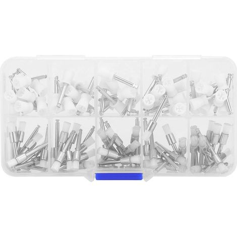 Kit de 100 brosses à polir dentaires, gobelets de polissage pour outils dentaires, accessoires d'hygiène buccale. (1/5)