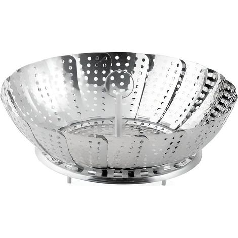 Vaporera - WEIS - Daisy - Acero inoxidable - 24 cm - Apta para lavavajillas (1/2)