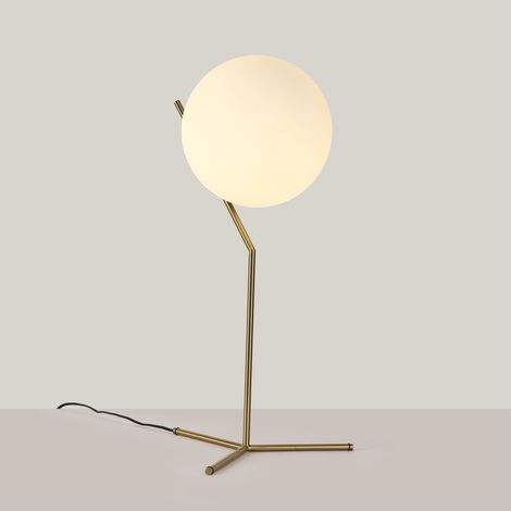 Lampada da tavolo sfera di vetro "NOLA" - E27 - Ø 25cm