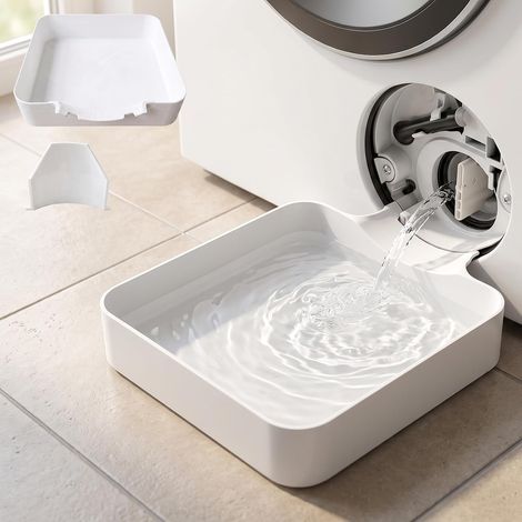 Bac De Récupération Pour Lave-linge, 1PCS Entonnoir De Vidange étanche, Bac de vidange réutilisable, pour machine à laver et éviter les taches d'eau et les taches sur le sol de l'évier (1/5)