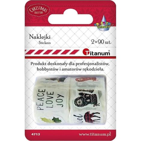 Pegatinas navideñas en cinta mixta 2 uds.
