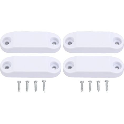 2 Set RV Magnetic Baggage Door Catch White RV Storage Door Holder for Campers Motor Homes (1/5)
