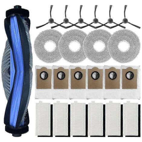 Kit pour aspirateur robot Lefant M3 : 1 brosse principale, 6 filtres HEPA, 4 lingettes de nettoyage, 6 sacs à poussière, 6 brosses latérales (1/5)
