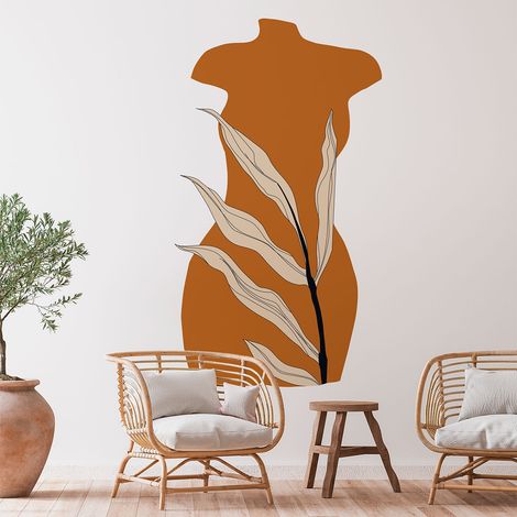 Papier peint intissé pré-encollé fresques géantes - SILHOUETTE EN NATURE - 100x60cm (1/5)