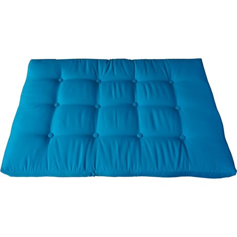cuscino seduta eurogarden per divano in pallet in tessuto turchese 120x80x10 cm