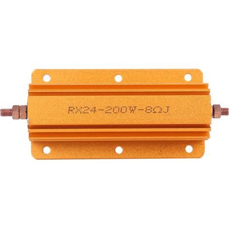 Hochleistungswiderstand RX24 200W 8R, Aluminiumgehäuse, professionelle industrielle Stromversorgung (1/5)