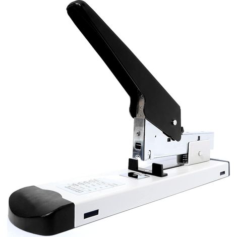Agrafeuse robuste, agrafeuse de bureau avec chargeur de 100 feuilles, agrafeuse manuelle en métal, agrafes 23/13 et 23/8 incluses (1/5)