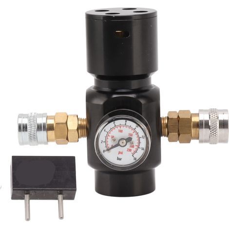 Régulateur CO2 Mini Toivize pour Bouteille Gaz Compact Alliage Aluminium Laiton Acier Inoxydable Raccord 8mm G1/2 (1/5)