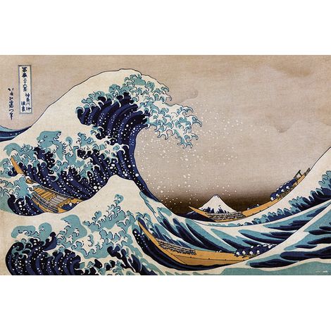 Poster la grande onda al largo di kanagawa