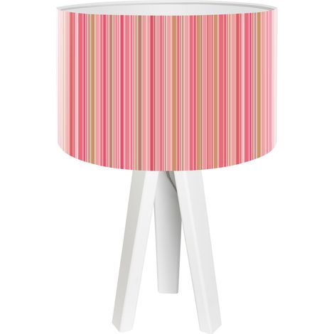 Lampe de chevet stamps foto-347 - Blanc, rose (1/3)