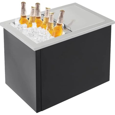 Boîte à glace, isolation à double paroi, système de drainage intégré, 271821 pouces (1/2)