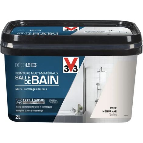 Peinture Multi-Matériaux Salle de bain V33 Deco Lab Rose nenuphar 2 L