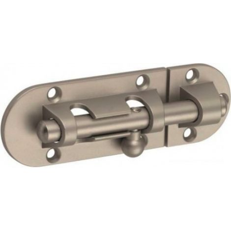 Targette coulissante à pêne rond en zamak et acier - 60 mm - SRDR (1/3)