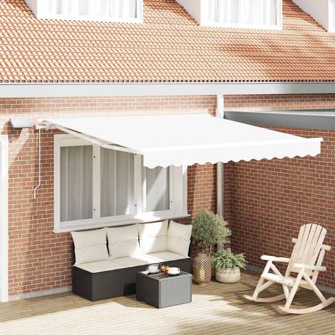 Toldo Retráctil 350 x 250 cm Tela y acero