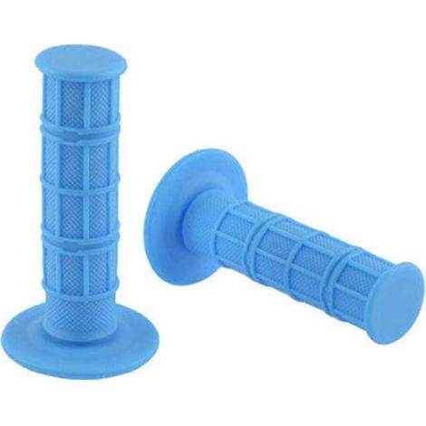 Poignées de guidon universelles pour moto, motocross, quad et dirt bike (11 couleurs) - Bleu ciel (1/5)