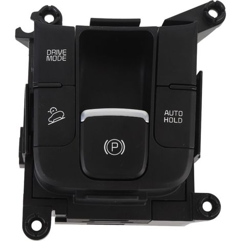 93600 D9000WK Interrupteur de bouton de frein à main électronique anti-rayures en métal ABS pour Sportage 2020 à 2022.