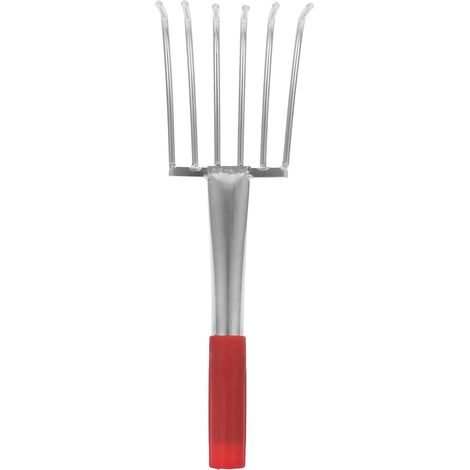 Râteau de Plage pour Ramasser Coquillages Rouge en Acier Inoxydable Petites Dents Sable Bord de Mer Outil Multifonctionnel Professionnel (1/5)