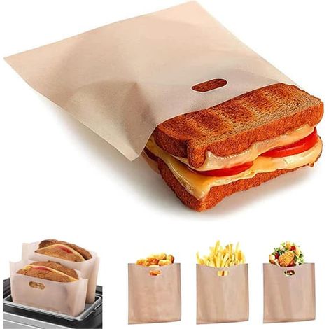 Toastbag / Sachet à toasts - Pour faire griller des sandwichs au grille-pain (paquet de 10)